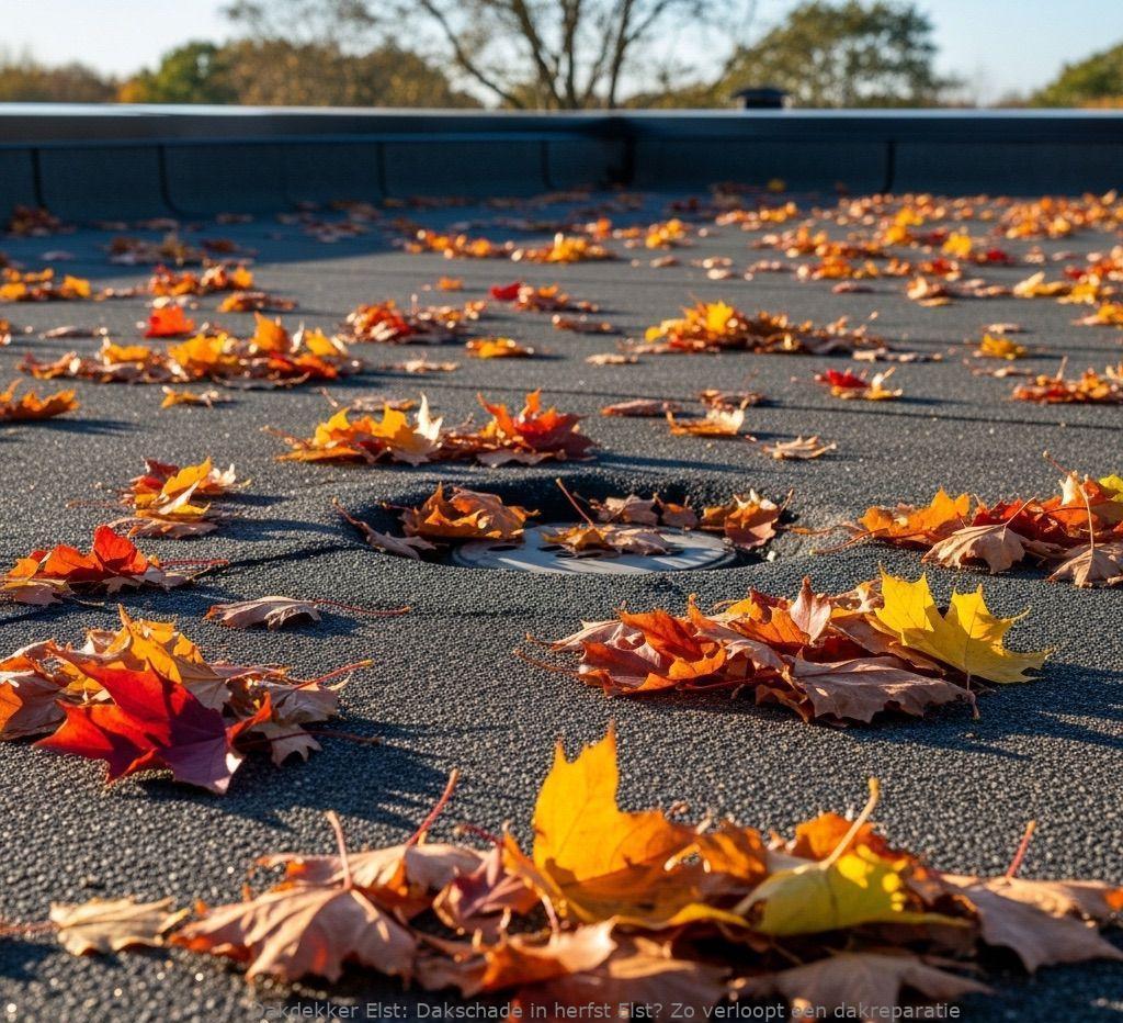 Dakschade In Herfst Elst